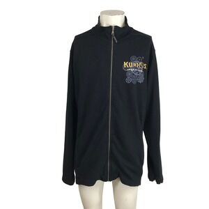 Cirque du Soleil KURIOS Zip Up Track Jacket Men's Large Black Cotton